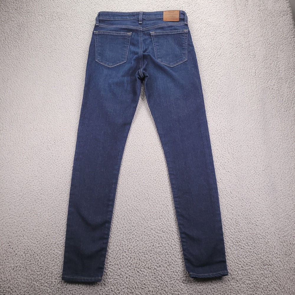 LUCKY BRAND Jeans Size 4/27 AVA Skinny Mid Rise Dark Wash Stretch Denim